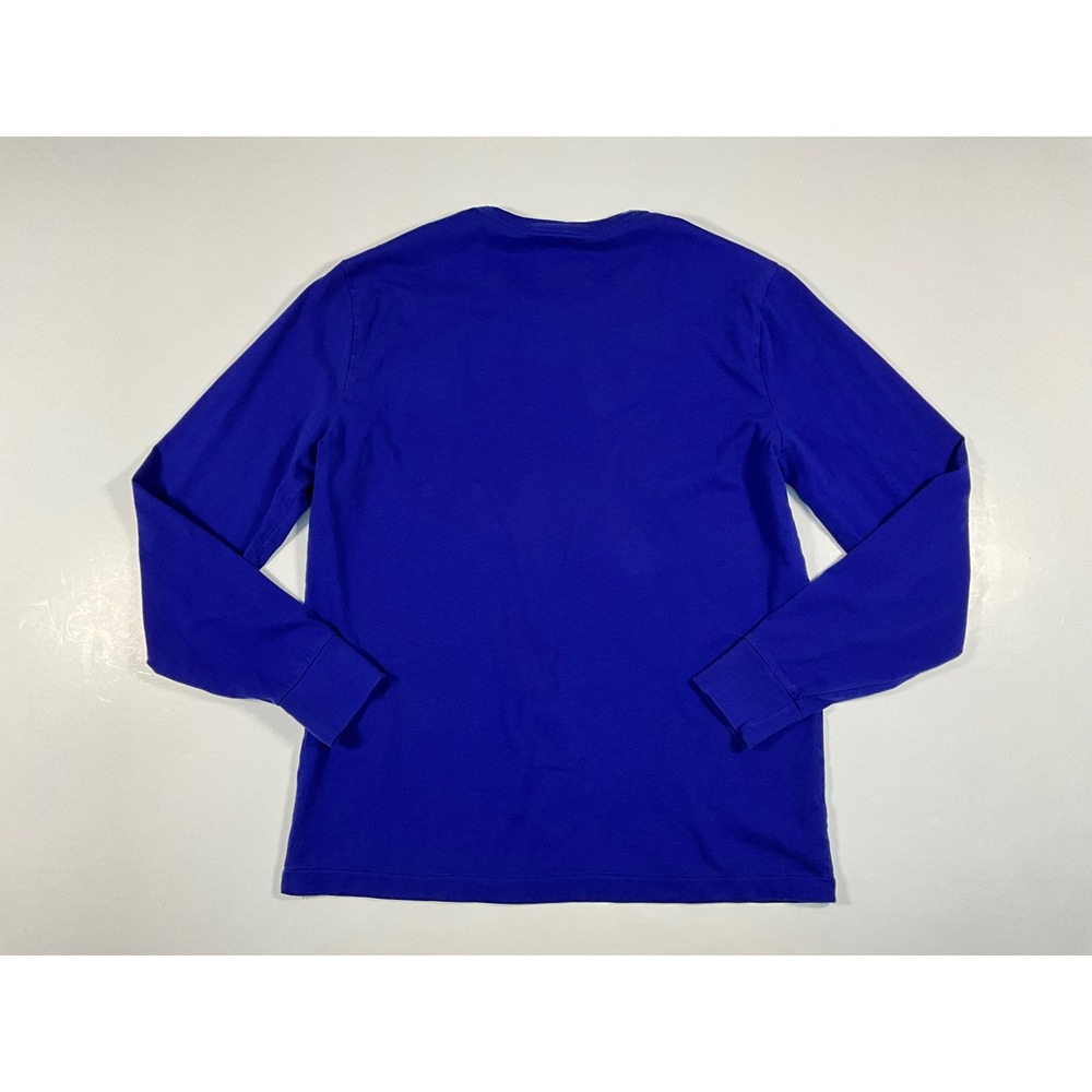 Polo Ralph Lauren Mens Custom Slim Fit Long Sleeve Blue T-Shirt Red Pony Size M - Picture 3 of 14